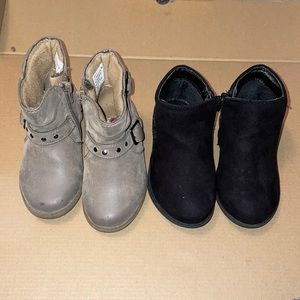 Two pair of cute little girls booties, brands are Lil Princeton & Sophia Taylor!